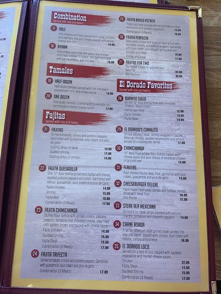 El Dorado Mexican Grill Menu image 2